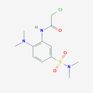 2-chloro-N-[2-(dimethylamino)-5-(dimethylsulfamoyl)phenyl]acetamide