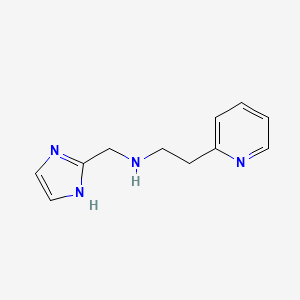 molecular formula C11H14N4 B13242289 (1H-Imidazol-2-ylmethyl)[2-(pyridin-2-yl)ethyl]amine 