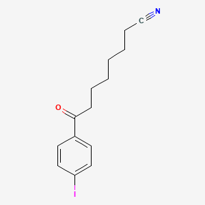 B1324229 8-(4-Iodophenyl)-8-oxooctanenitrile CAS No. 898767-90-3