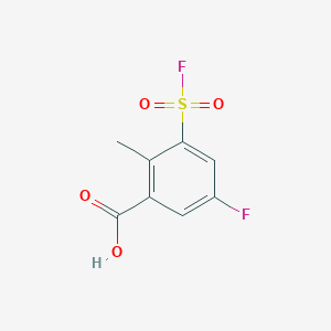 5-Fluoro-3-(fluorosulfonyl)-2-methylbenzoic acid