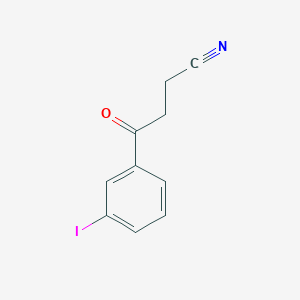B1324230 4-(3-Iodophenyl)-4-oxobutyronitrile CAS No. 898767-92-5