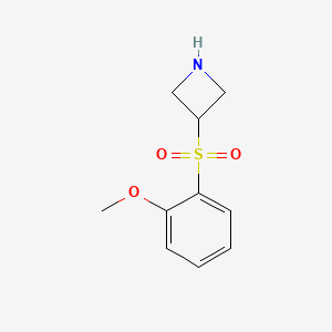 molecular formula C10H13NO3S B13242301 3-(2-Methoxybenzenesulfonyl)azetidine 