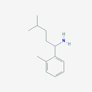 4-Methyl-1-(2-methylphenyl)pentan-1-amine