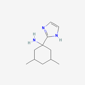 1-(1H-Imidazol-2-yl)-3,5-dimethylcyclohexan-1-amine