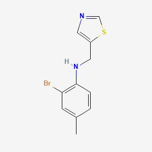 2-bromo-4-methyl-N-(1,3-thiazol-5-ylmethyl)aniline