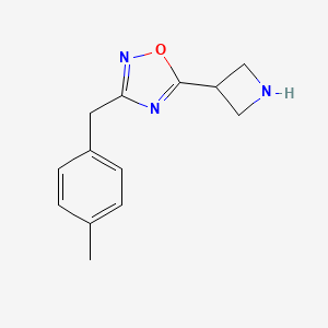 5-(Azetidin-3-yl)-3-[(4-methylphenyl)methyl]-1,2,4-oxadiazole