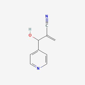 2-[Hydroxy(pyridin-4-yl)methyl]prop-2-enenitrile