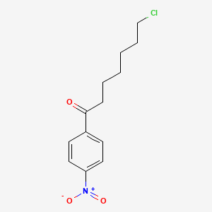 molecular formula C13H16ClNO3 B1324239 7-氯-1-(4-硝基苯基)-1-氧代庚烷 CAS No. 898768-44-0