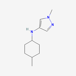 molecular formula C11H19N3 B13242391 1-methyl-N-(4-methylcyclohexyl)-1H-pyrazol-4-amine 