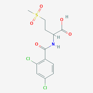 2-[(2,4-Dichlorobenzoyl)amino]-4-(methylsulfonyl)butanoic acid