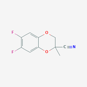 6,7-Difluoro-2-methyl-2,3-dihydro-1,4-benzodioxine-2-carbonitrile