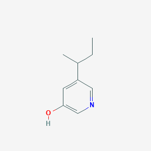 molecular formula C9H13NO B13242450 3-Hydroxy-5-(sec-butyl)pyridine 