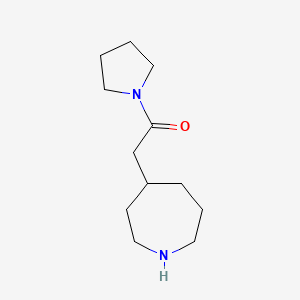 2-(Azepan-4-yl)-1-(pyrrolidin-1-yl)ethan-1-one