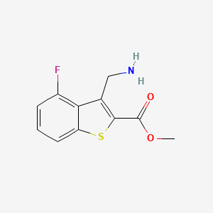 Methyl 3-(aminomethyl)-4-fluoro-1-benzothiophene-2-carboxylate