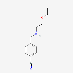 4-{[(2-Ethoxyethyl)amino]methyl}benzonitrile