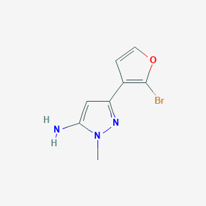 3-(2-Bromofuran-3-yl)-1-methyl-1H-pyrazol-5-amine