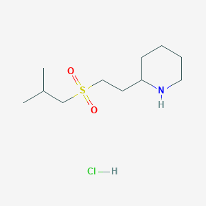 2-(2-[(2-Methylpropyl)sulfonyl]ethyl)piperidine hydrochloride