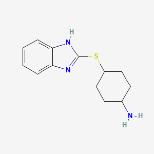 4-(1H-1,3-Benzodiazol-2-ylsulfanyl)cyclohexan-1-amine