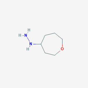 Oxepan-4-ylhydrazine