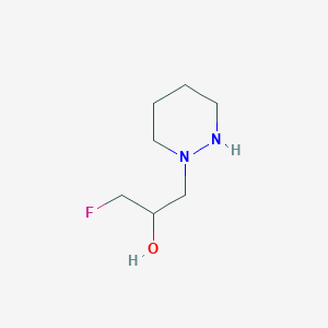 1-(1,2-Diazinan-1-yl)-3-fluoropropan-2-ol