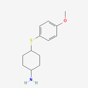 4-[(4-Methoxyphenyl)sulfanyl]cyclohexan-1-amine