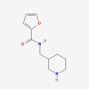 molecular formula C11H16N2O2 B13242635 N-(piperidin-3-ylmethyl)furan-2-carboxamide 