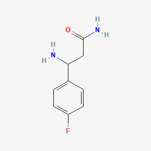 molecular formula C9H11FN2O B1324264 3-Amino-3-(4-fluoro-phenyl)-propionamide CAS No. 771527-88-9