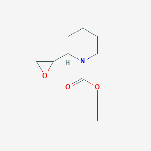 molecular formula C12H21NO3 B13242646 2-Oxiranyl-piperidine-1-carboxylic acid tert-butyl ester 