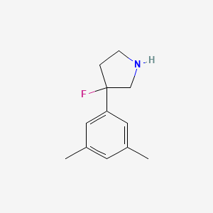 3-(3,5-Dimethylphenyl)-3-fluoropyrrolidine