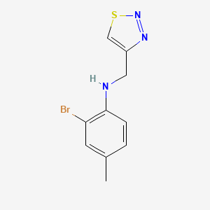 2-Bromo-4-methyl-N-(1,2,3-thiadiazol-4-ylmethyl)aniline