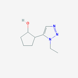 2-(1-Ethyl-1H-1,2,3-triazol-5-yl)cyclopentan-1-ol