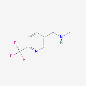molecular formula C8H9F3N2 B1324268 N-甲基-1-(6-(三氟甲基)吡啶-3-基)甲胺 CAS No. 886364-80-3