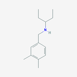 [(3,4-Dimethylphenyl)methyl](pentan-3-yl)amine