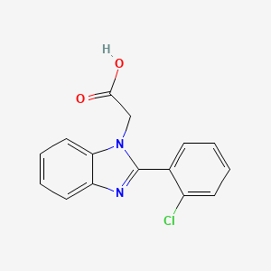 molecular formula C15H11ClN2O2 B13242700 [2-(2-chlorophenyl)-1H-benzimidazol-1-yl]acetic acid 