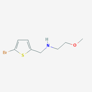 molecular formula C8H12BrNOS B13242703 [(5-Bromothiophen-2-YL)methyl](2-methoxyethyl)amine 