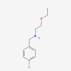 molecular formula C11H16ClNO B13242724 [(4-Chlorophenyl)methyl](2-ethoxyethyl)amine 