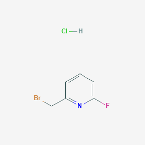 molecular formula C6H6BrClFN B13242745 2-(Bromomethyl)-6-fluoropyridine hydrochloride 