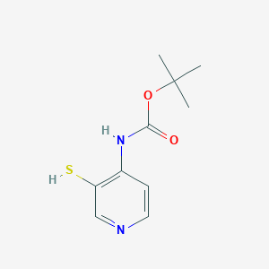 molecular formula C10H14N2O2S B1324275 叔丁基(3-巯基吡啶-4-基)氨基甲酸酯 CAS No. 365996-04-9