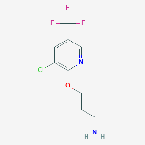 2-(3-Aminopropoxy)-3-chloro-5-(trifluoromethyl)pyridine