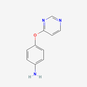 molecular formula C10H9N3O B1324279 4-(嘧啶-4-氧基)苯胺 CAS No. 417724-74-4