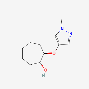 (1R,2R)-2-[(1-Methyl-1H-pyrazol-4-yl)oxy]cycloheptan-1-ol