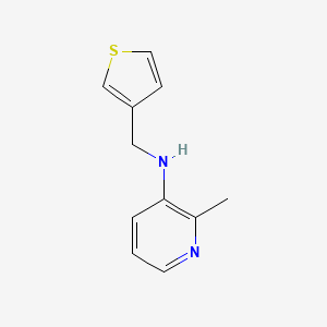 molecular formula C11H12N2S B13242862 2-methyl-N-(thiophen-3-ylmethyl)pyridin-3-amine 