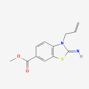 Methyl 2-imino-3-(prop-2-en-1-yl)-2,3-dihydro-1,3-benzothiazole-6-carboxylate