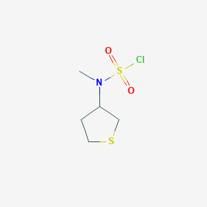 Methyl(tetrahydrothiophen-3-yl)sulfamoyl chloride