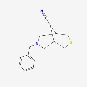 7-Benzyl-3-thia-7-azabicyclo[3.3.1]nonane-9-carbonitrile