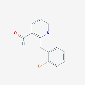 2-[(2-Bromophenyl)methyl]pyridine-3-carbaldehyde