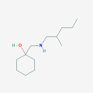 1-{[(2-Methylpentyl)amino]methyl}cyclohexan-1-ol