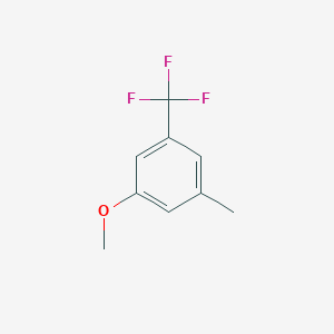 molecular formula C9H9F3O B1324303 1-(trifluoroMethyl)-3-Methoxy-5-Methylbenzene CAS No. 1214385-12-2
