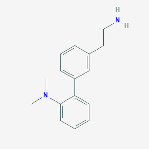 molecular formula C16H20N2 B13243031 2-[3-(2-Aminoethyl)phenyl]-N,N-dimethylaniline 