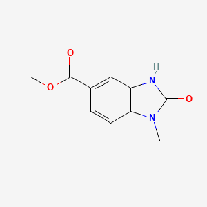 molecular formula C10H10N2O3 B1324304 methyl 1-methyl-2-oxo-2,3-dihydro-1H-1,3-benzimidazole-5-carboxylate CAS No. 396652-38-3